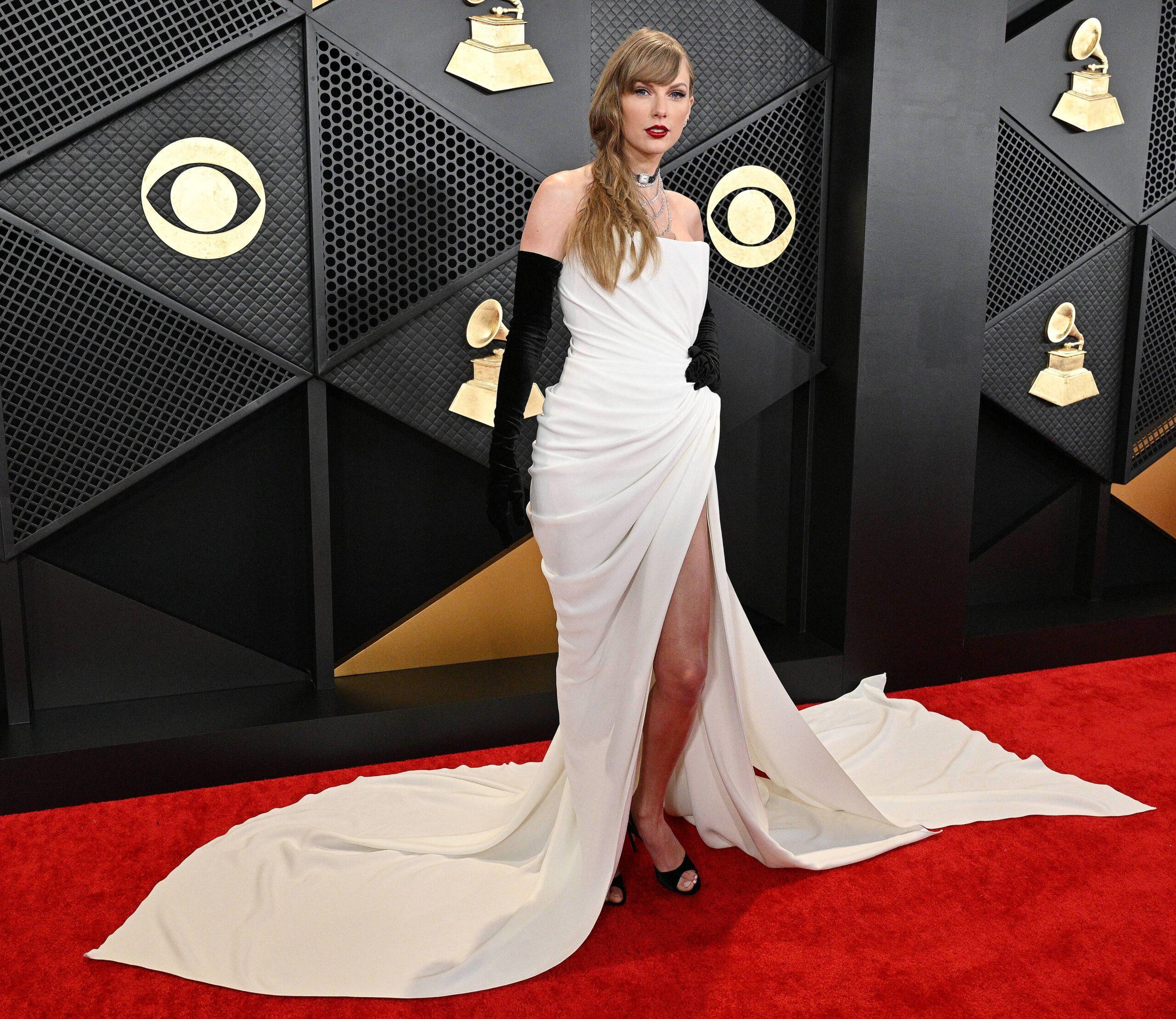 Taylor Swift at 66th Annual Grammy Awards, Arrivals, Los Angeles