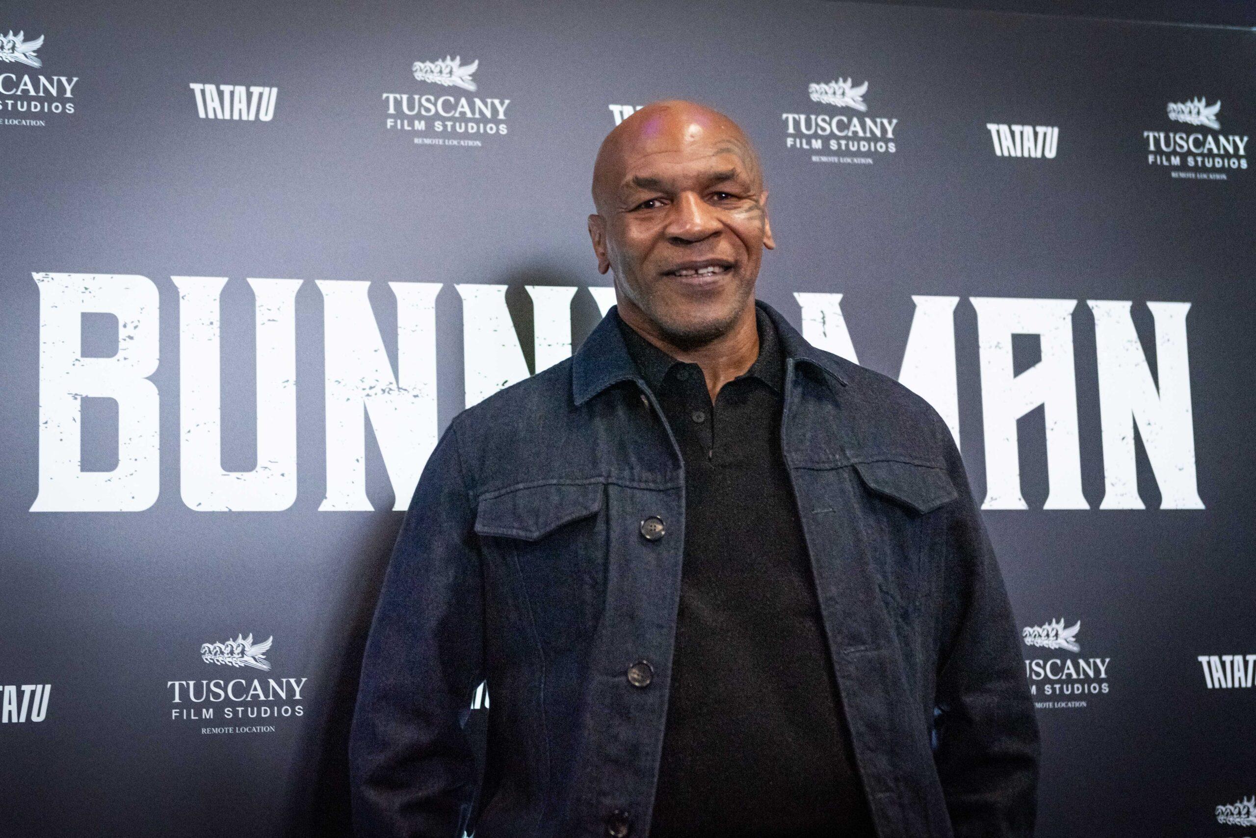 Mike Tyson at the Press Conference for the movie ''Bunny-Man'' by Prodea Group Production in Turin