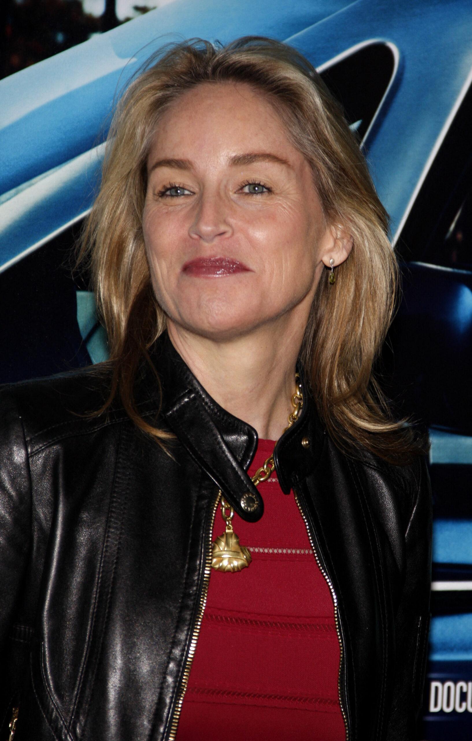 Sharon Stone attends Los Angeles premiere of HBO's 'His Way'
