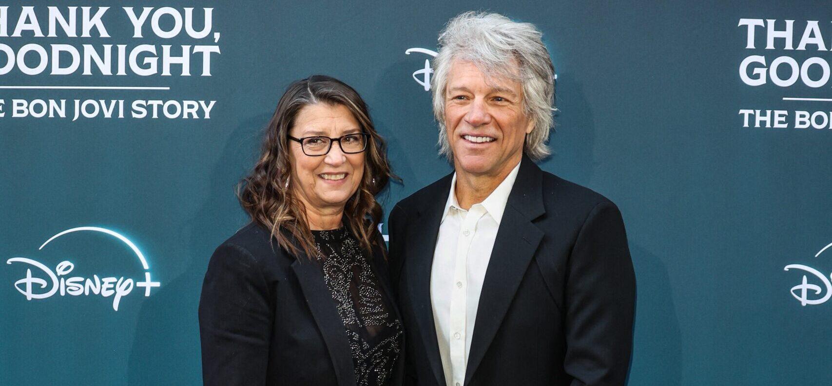 Jon Bon Jovi and Dorothea Hurley pose