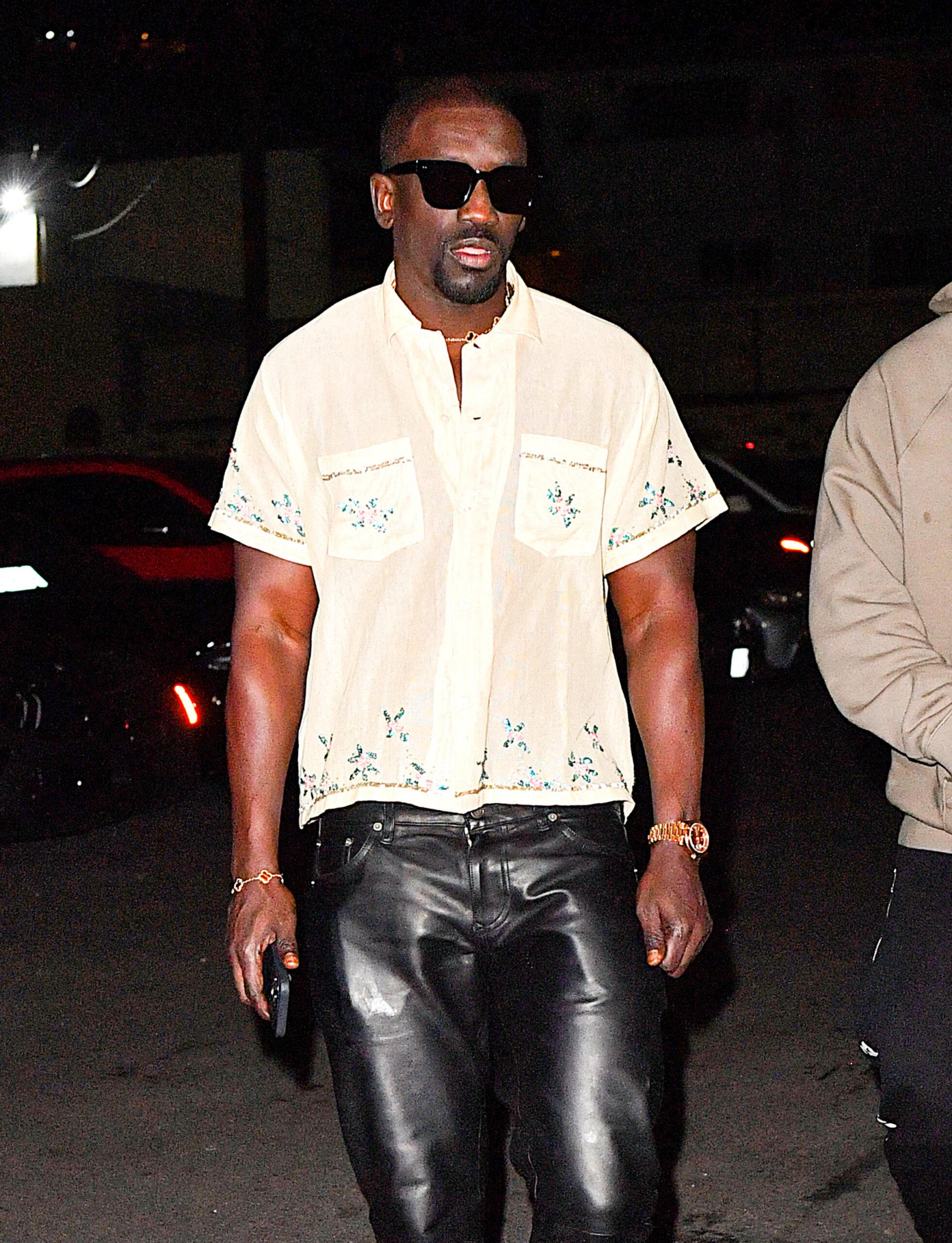 Kanye West's Manager & Akon's Brother Abou 'Bu' Thiam Spotted Out In West Hollywood, CA.