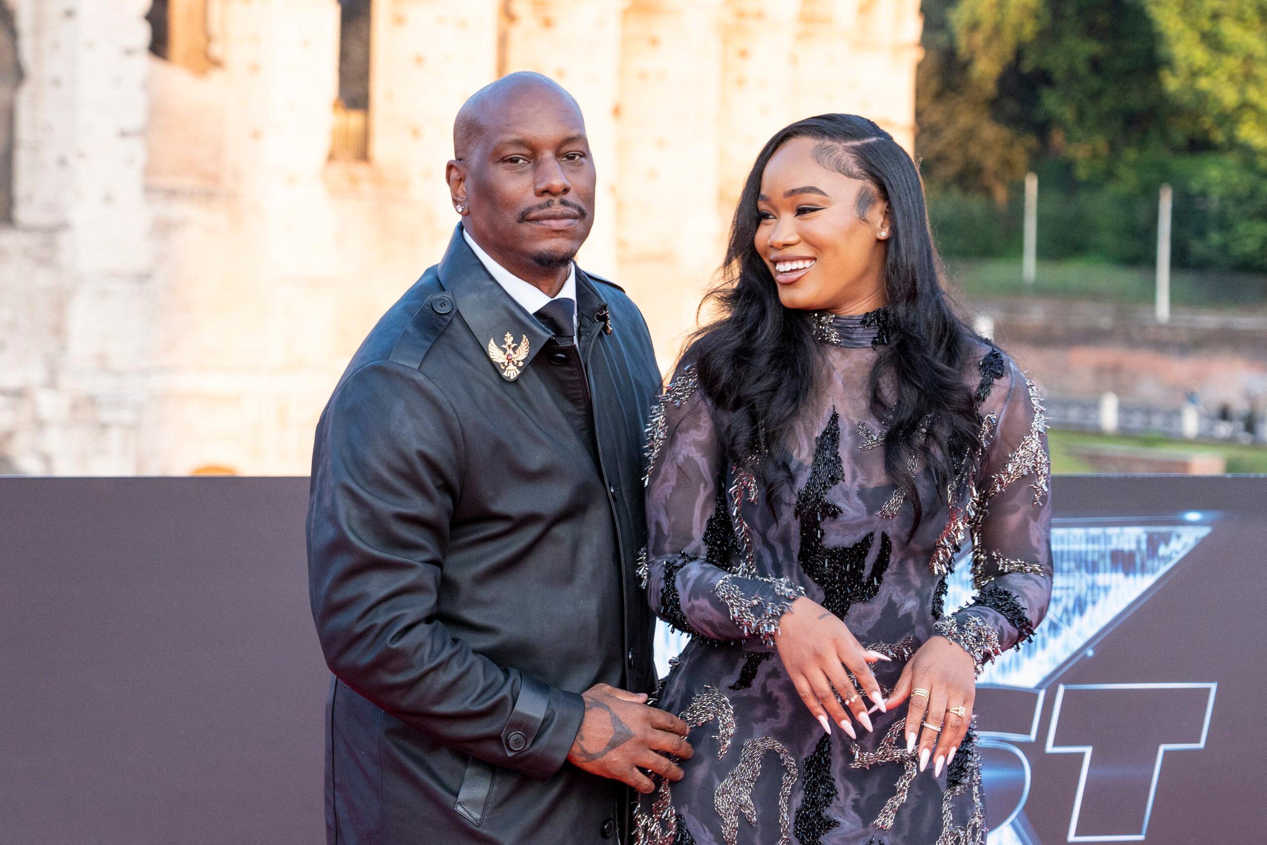 Tyrese Gibson and Zelie Timothy at "Fast X" World Premiere in Rome