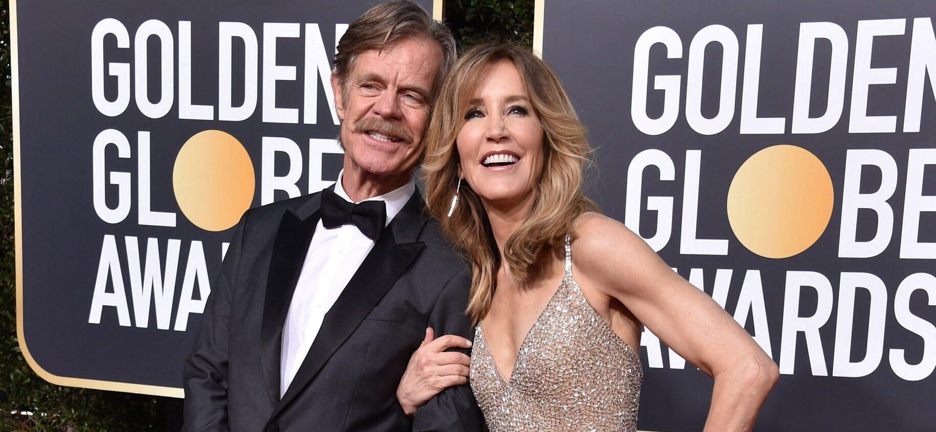 William H. Macy and Felicity Huffman on a red carpet.