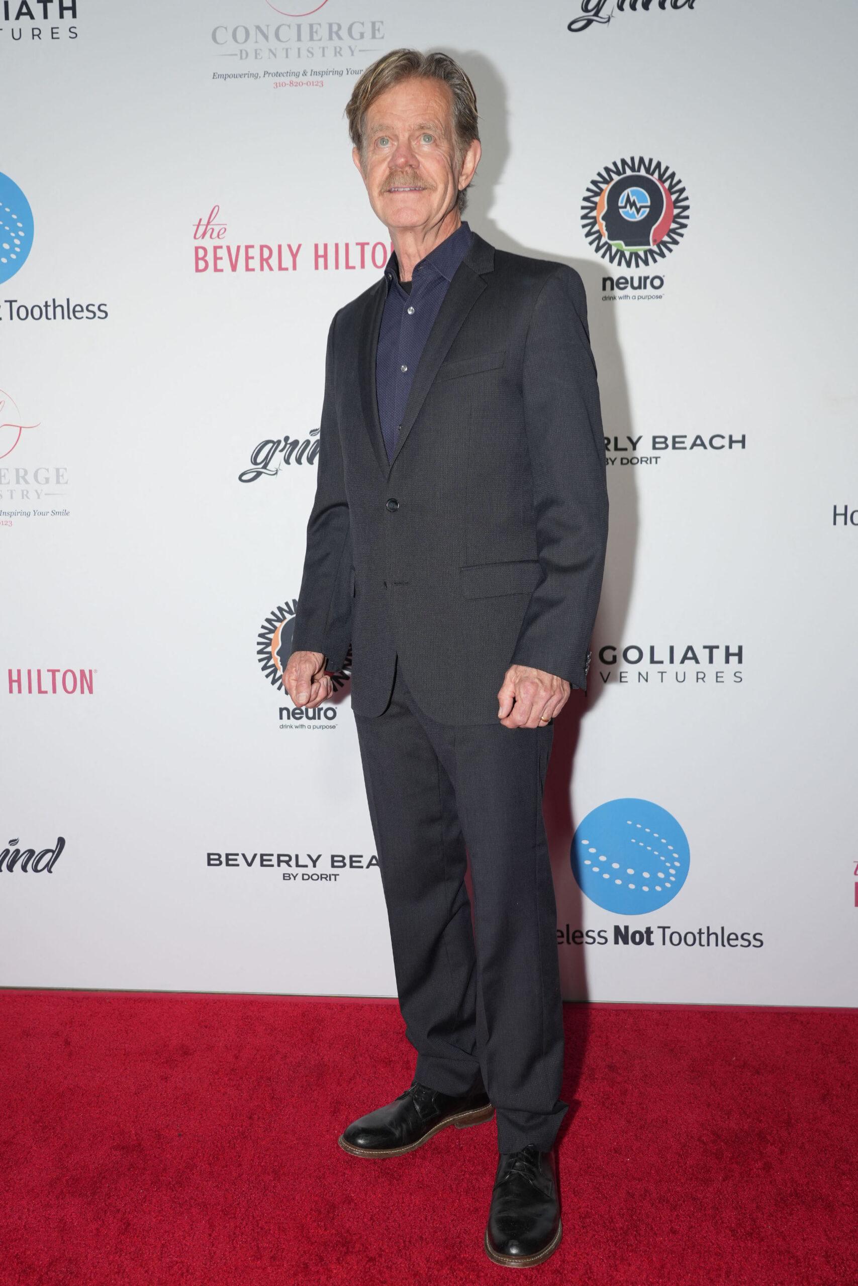 William H Macy attends charity event.