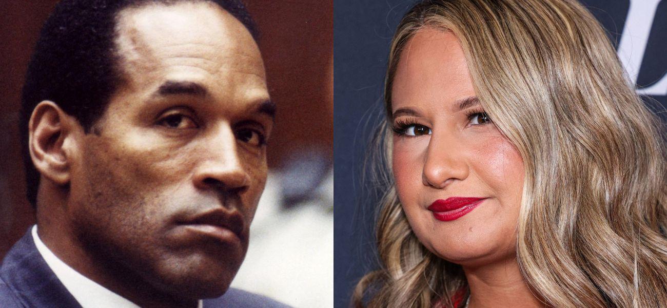 O.J. Simpson on trial (left) and Gypsy Rose Blanchard smiling (right)