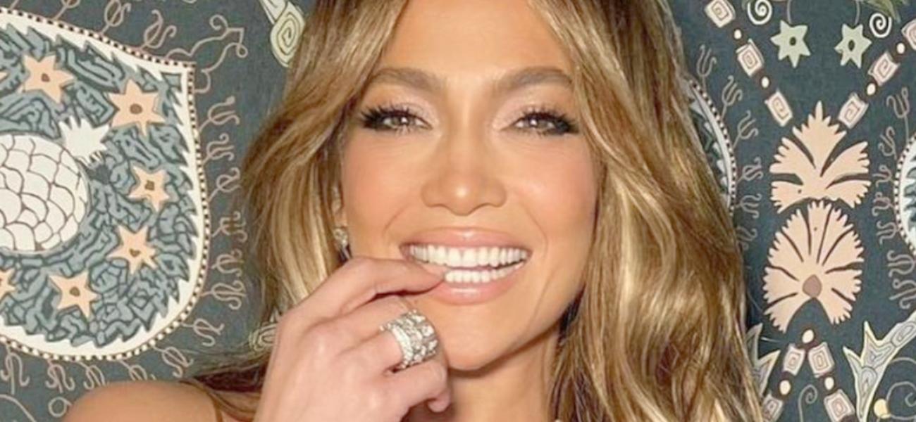 Jennifer Lopez smiling