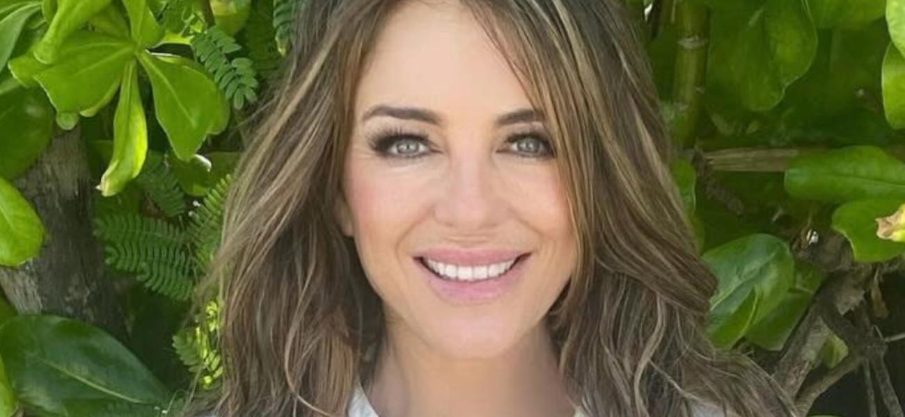 Elizabeth Hurley smiling