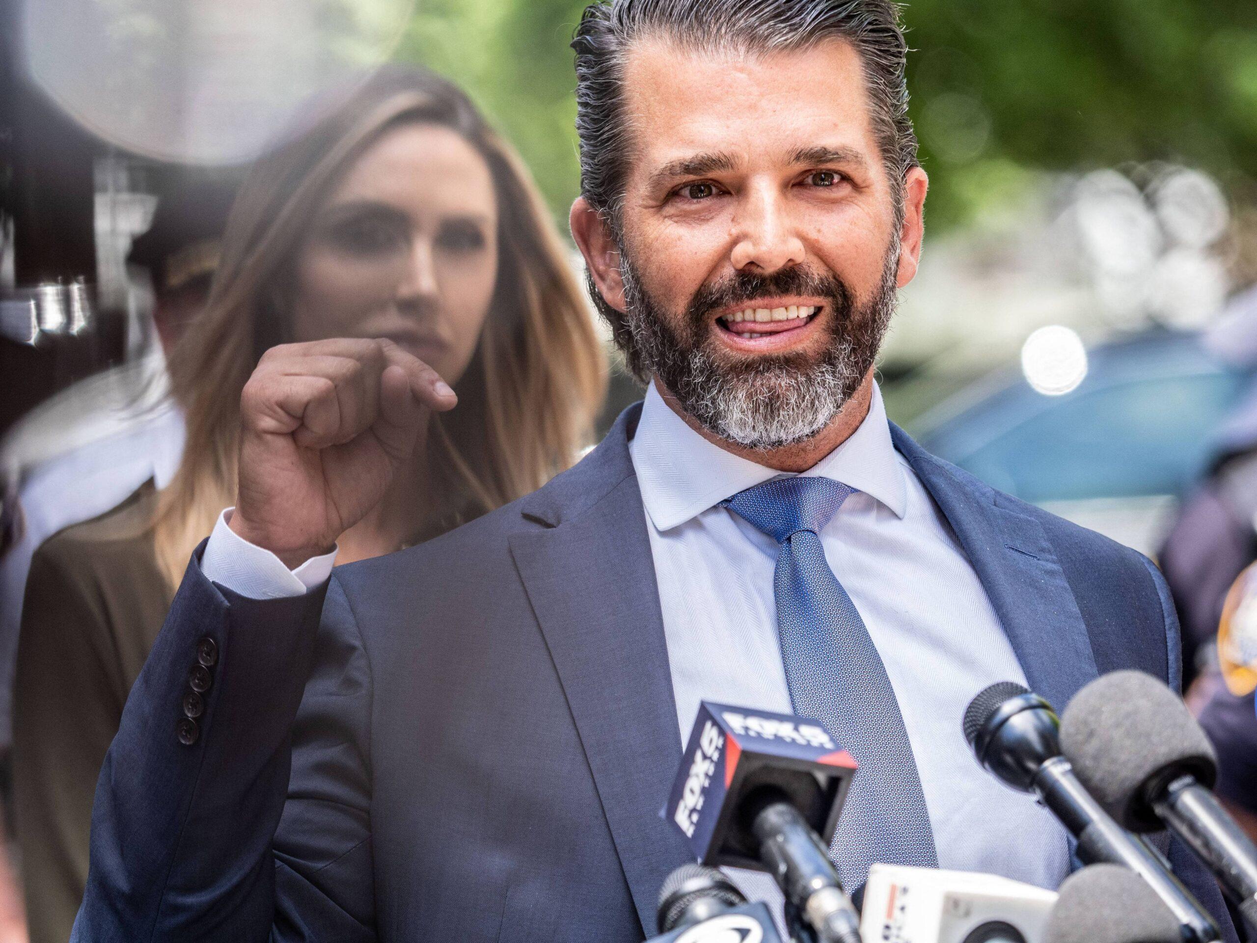 Donald Trump Jr at Trump 1st Day of Closing Arguments