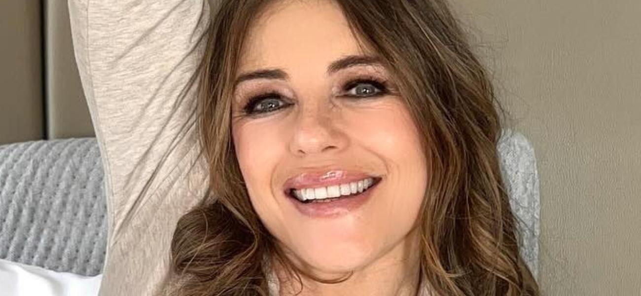 Elizabeth Hurley smiling