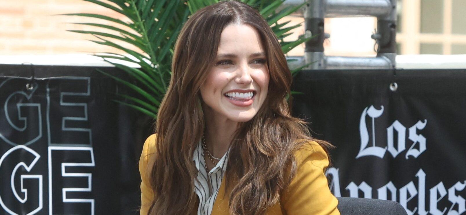 Sophia Bush smiling at the Annual Los Angeles Festival of Books