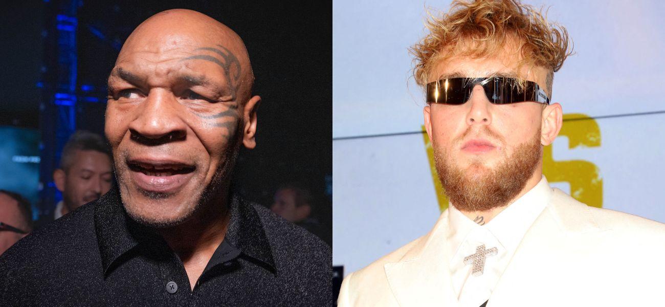 Mike Tyson (left) Jake Paul (right)