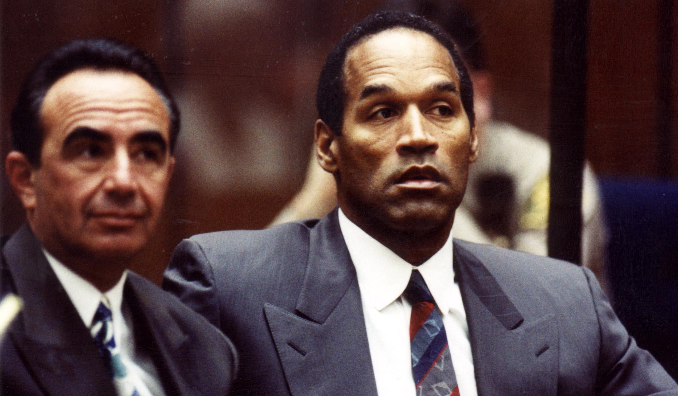 O.J. Simpson in courtroom