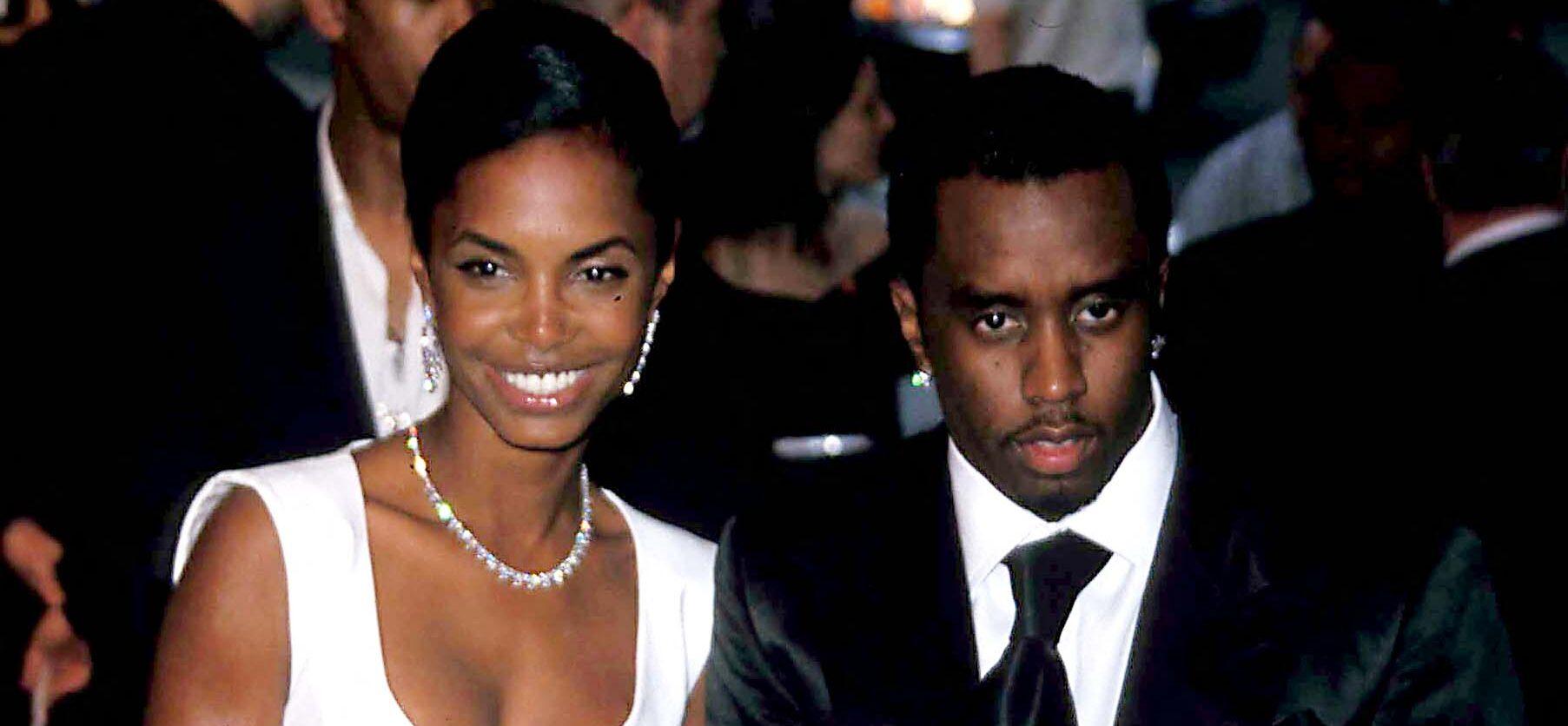 Sean P Diddy Combs And Kim Porter at Mercedes-Benz Fashion Week