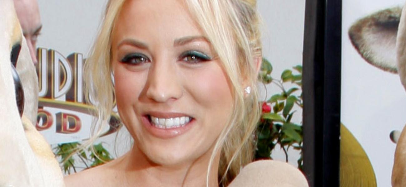 Kaley Cuoco smiling close up