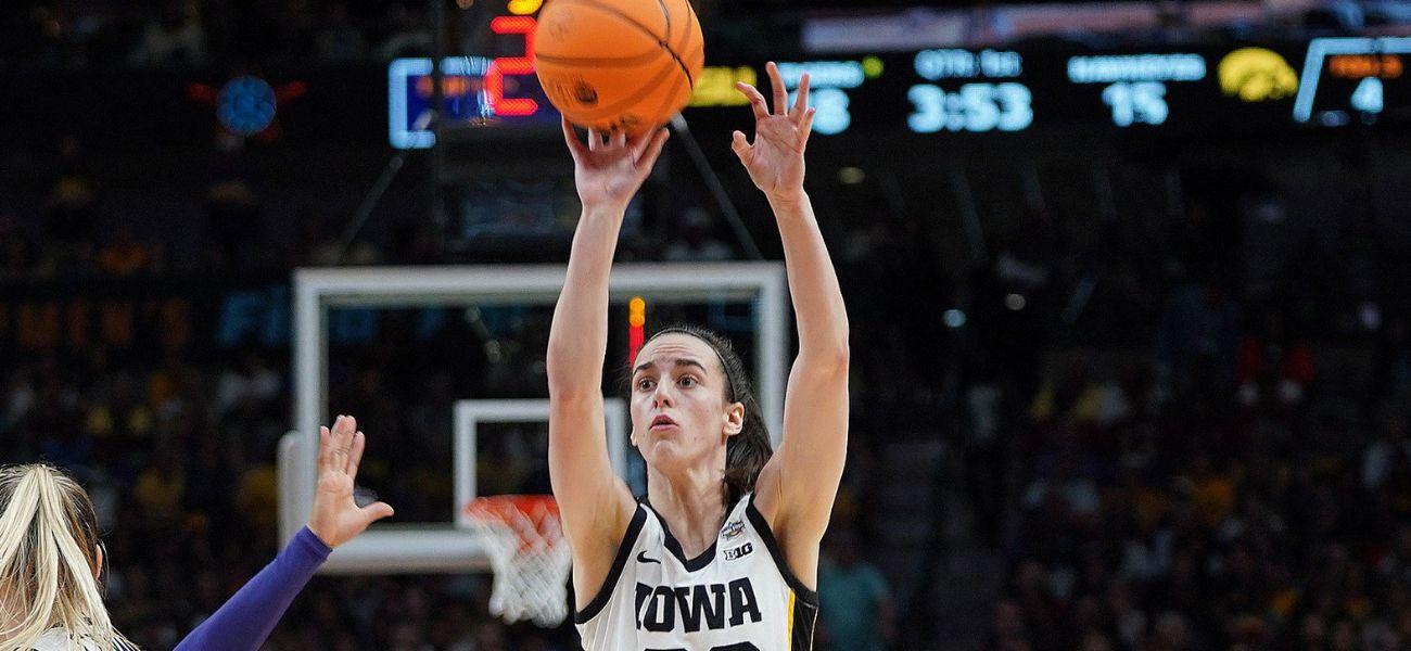 Caitlin Slark shooting a basketball