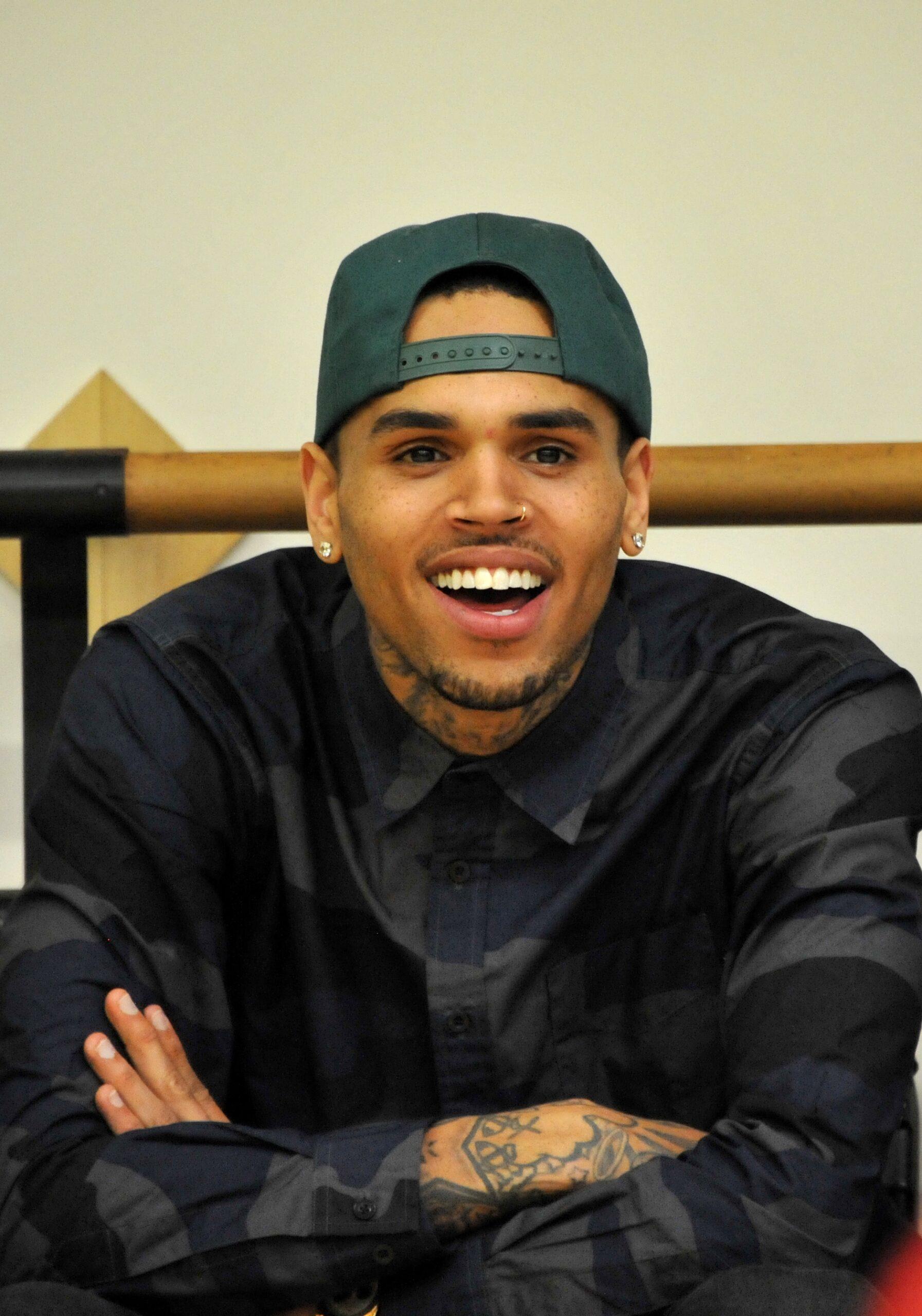 Chris Brown at the Debbie Allen Dance Academy