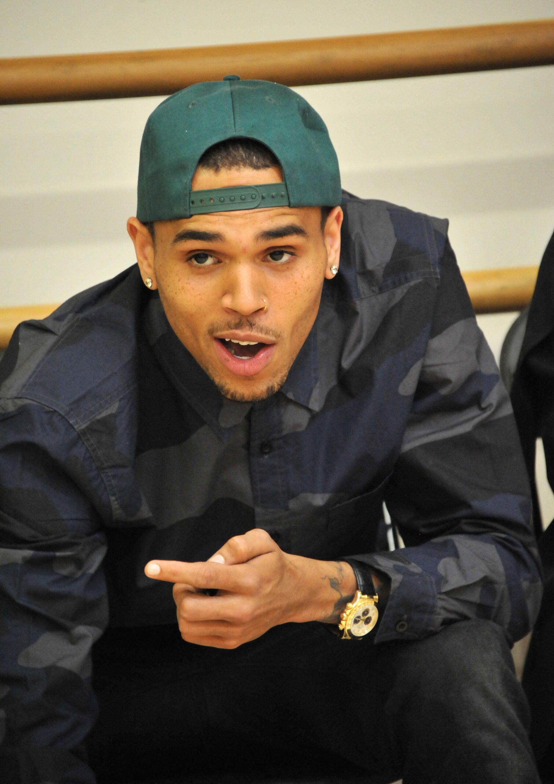 Chris Brown at the Debbie Allen Dance Academy