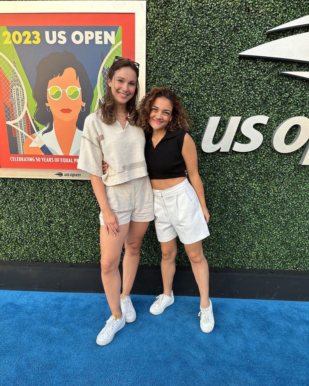 Laurie Hernandez and her partner 