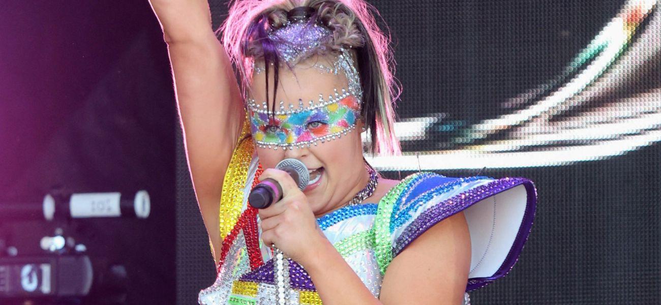 JoJo Siwa performing at the Los Angeles Gay Pride celebration