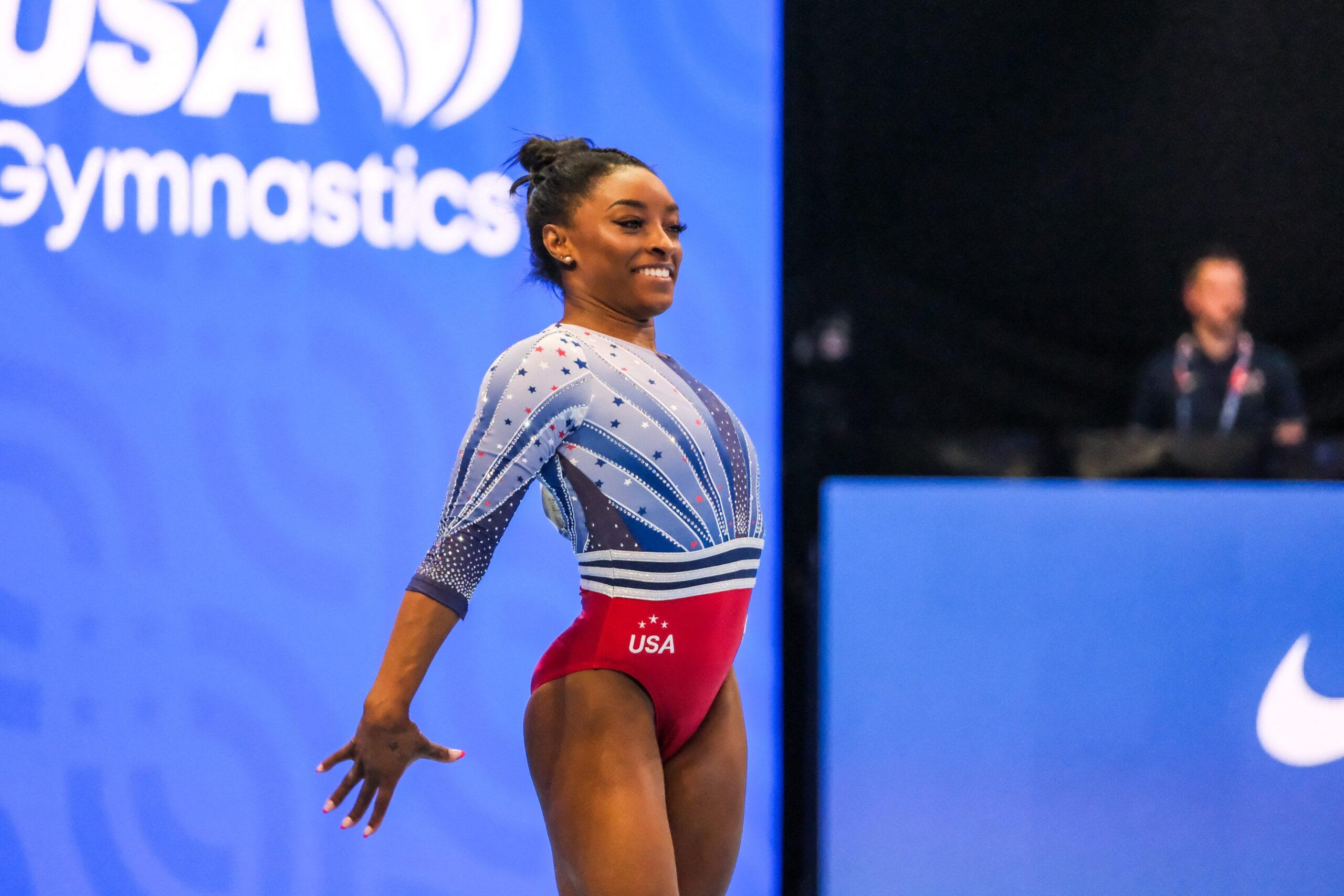 Simone Biles at the 2024 Olympic Trials