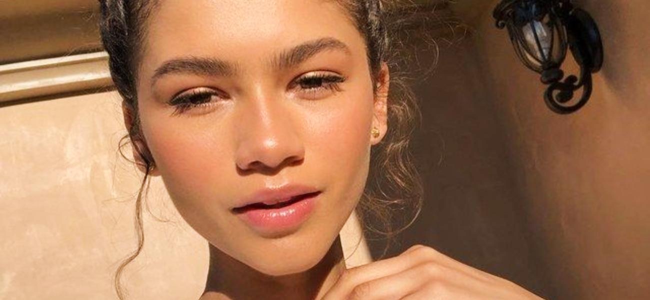 Zendaya poses close up in the sun