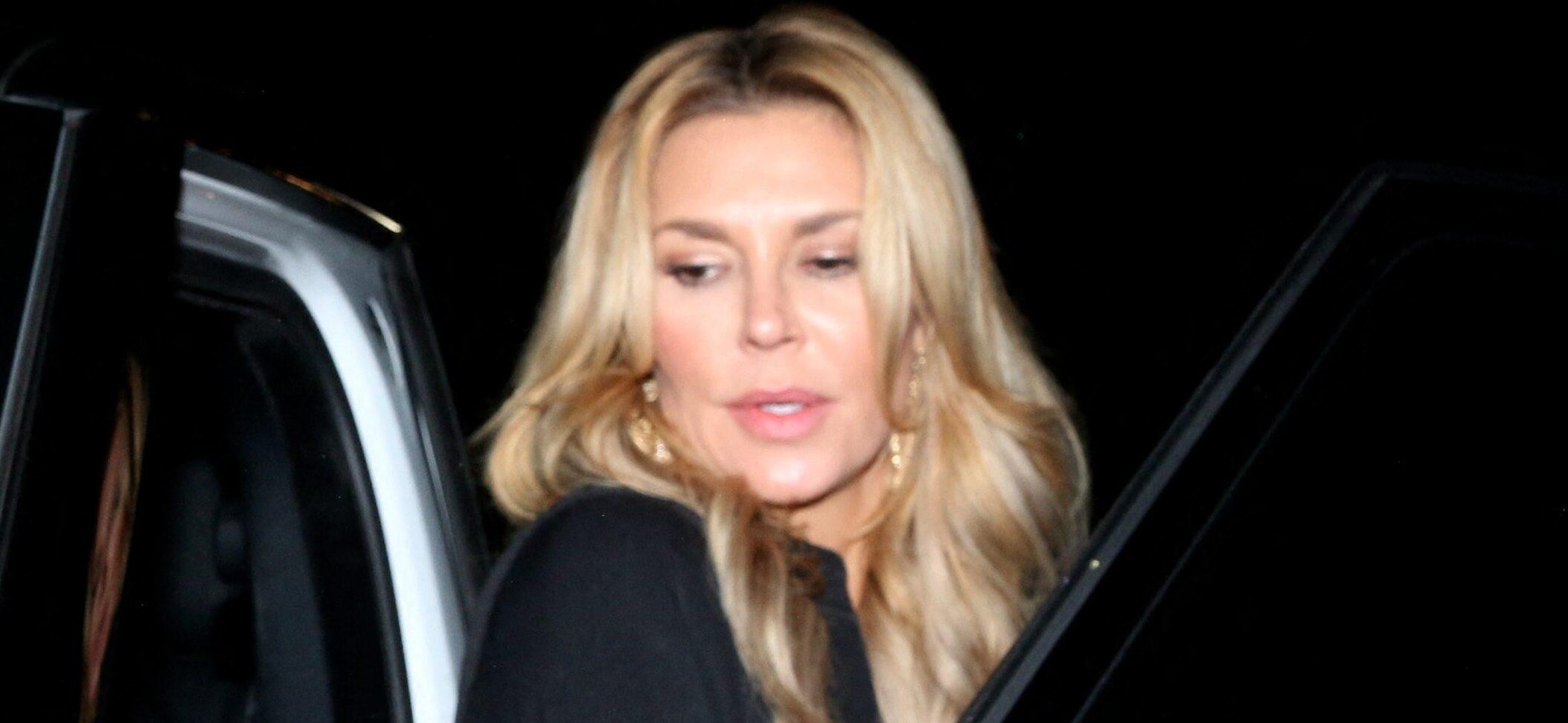 Brandi Glanville leaving Staple Center