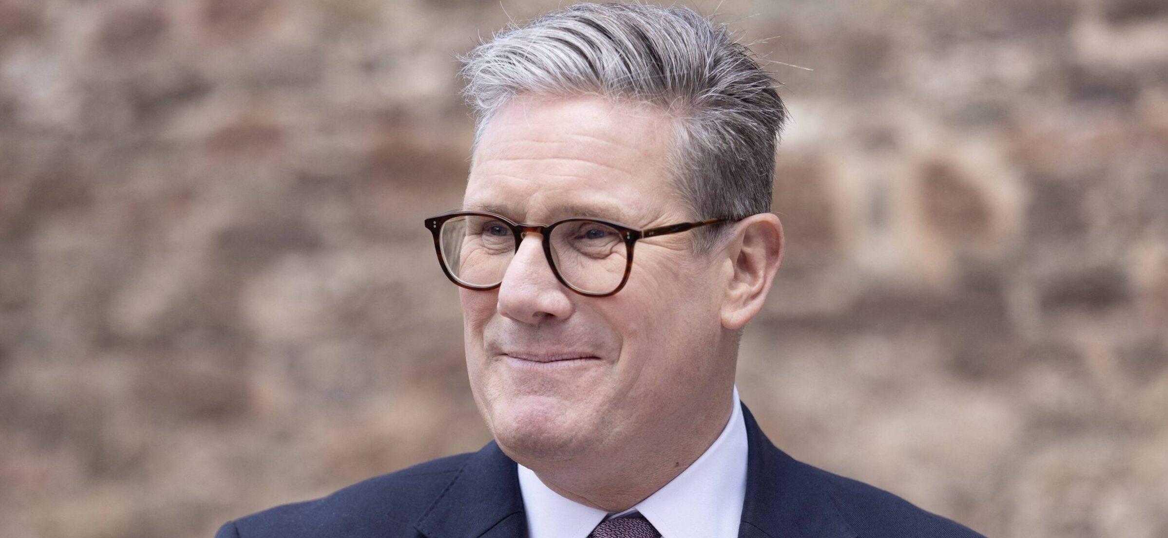 Sir Keir Starmer smiling during an interview on 30th May 2024.