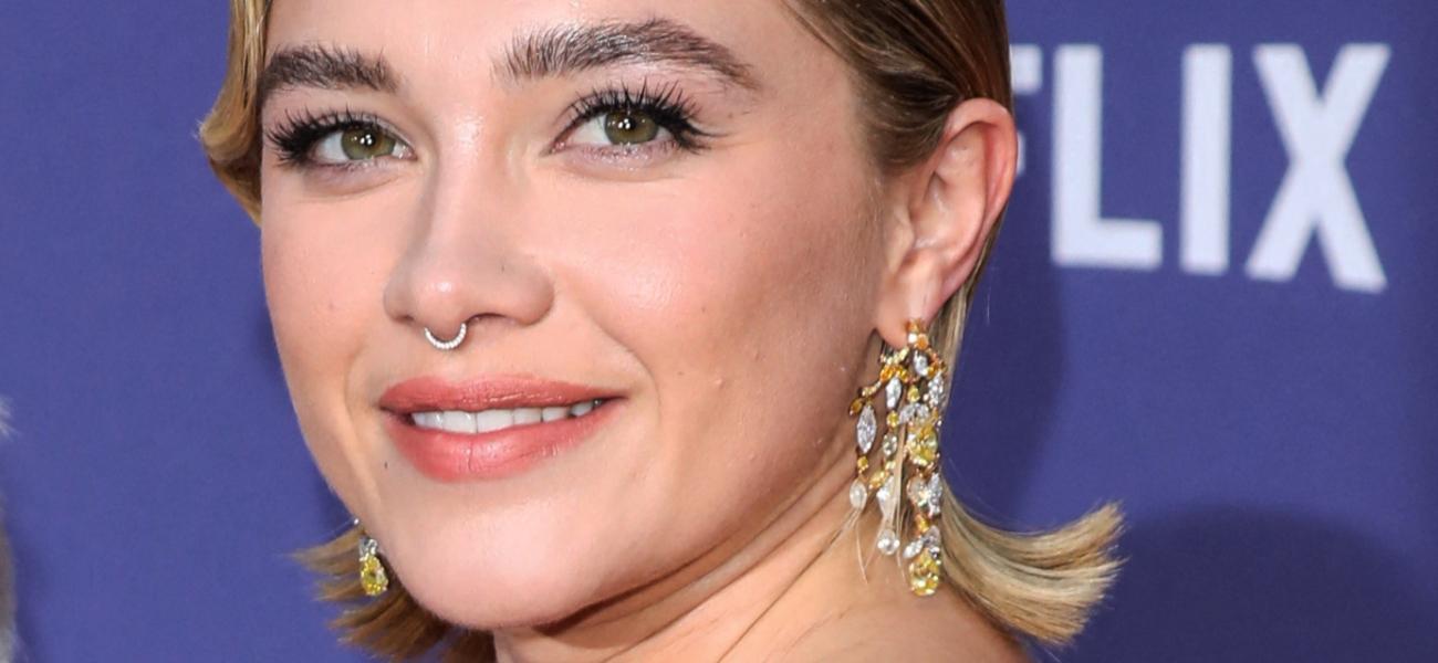 Florence Pugh posing close up