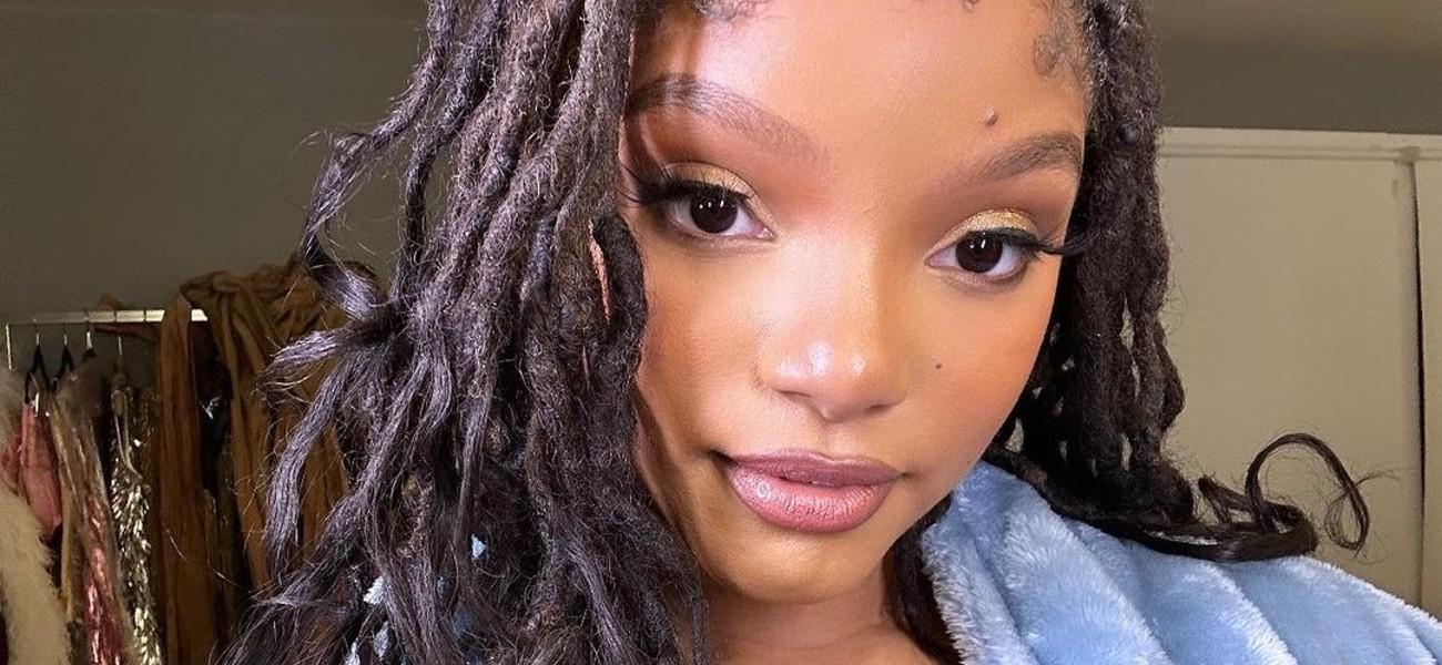 Halle Bailey takes a selfie.