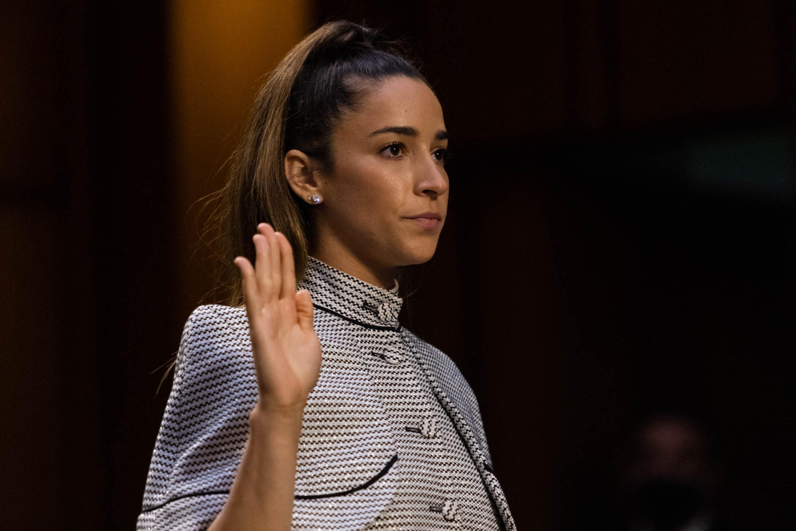 Aly Raisman at United States Senate Committee on the Judiciary Hearing Dereliction of Duty: Examining the Inspector Generals Report on the FBIs Handling of the Larry Nassar InvestigationUnited States Senate Committee on the Judiciary Hearing Dereliction of Duty: Examining the Inspector Generals Report on the FBIs Handling of the Larry Nassar Investigation