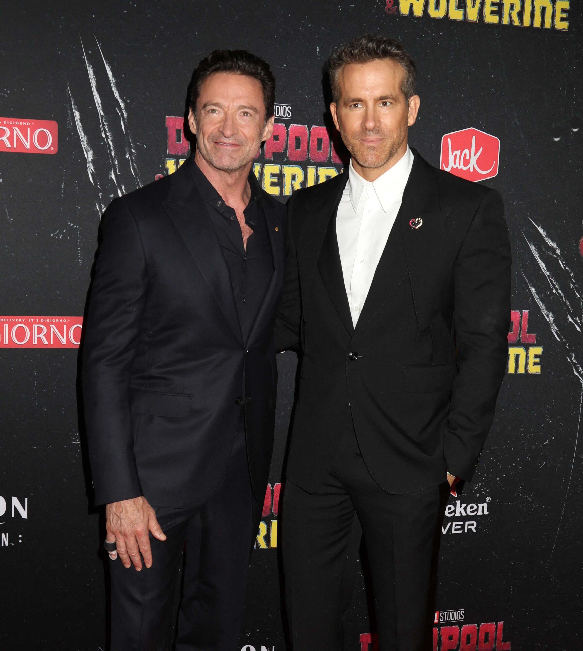 Ryan Reynolds and Hugh Jackman at Deadpool and Wolverine - World Premiere