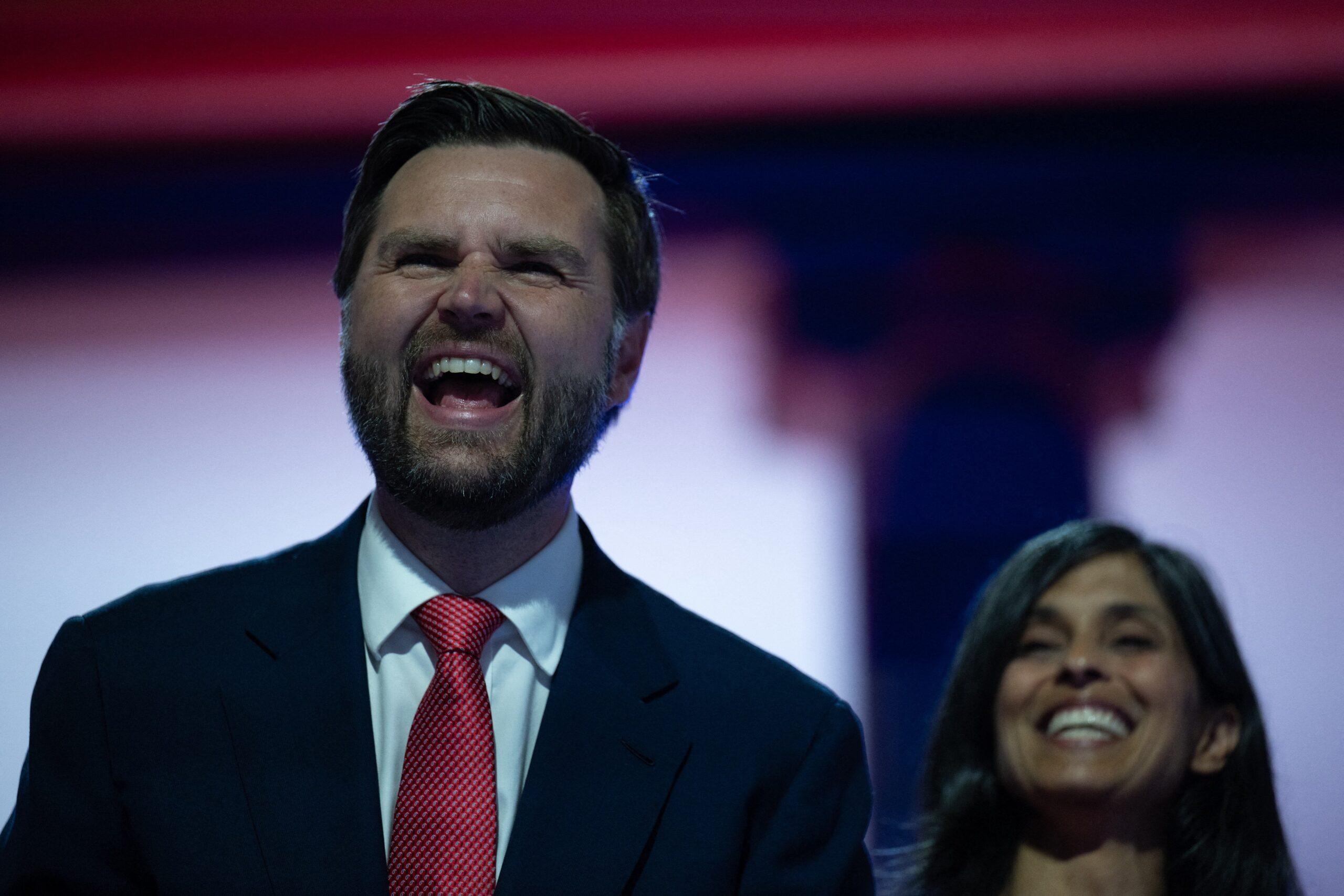 J.D. Vance at The Republican National Convention in Milwaukee