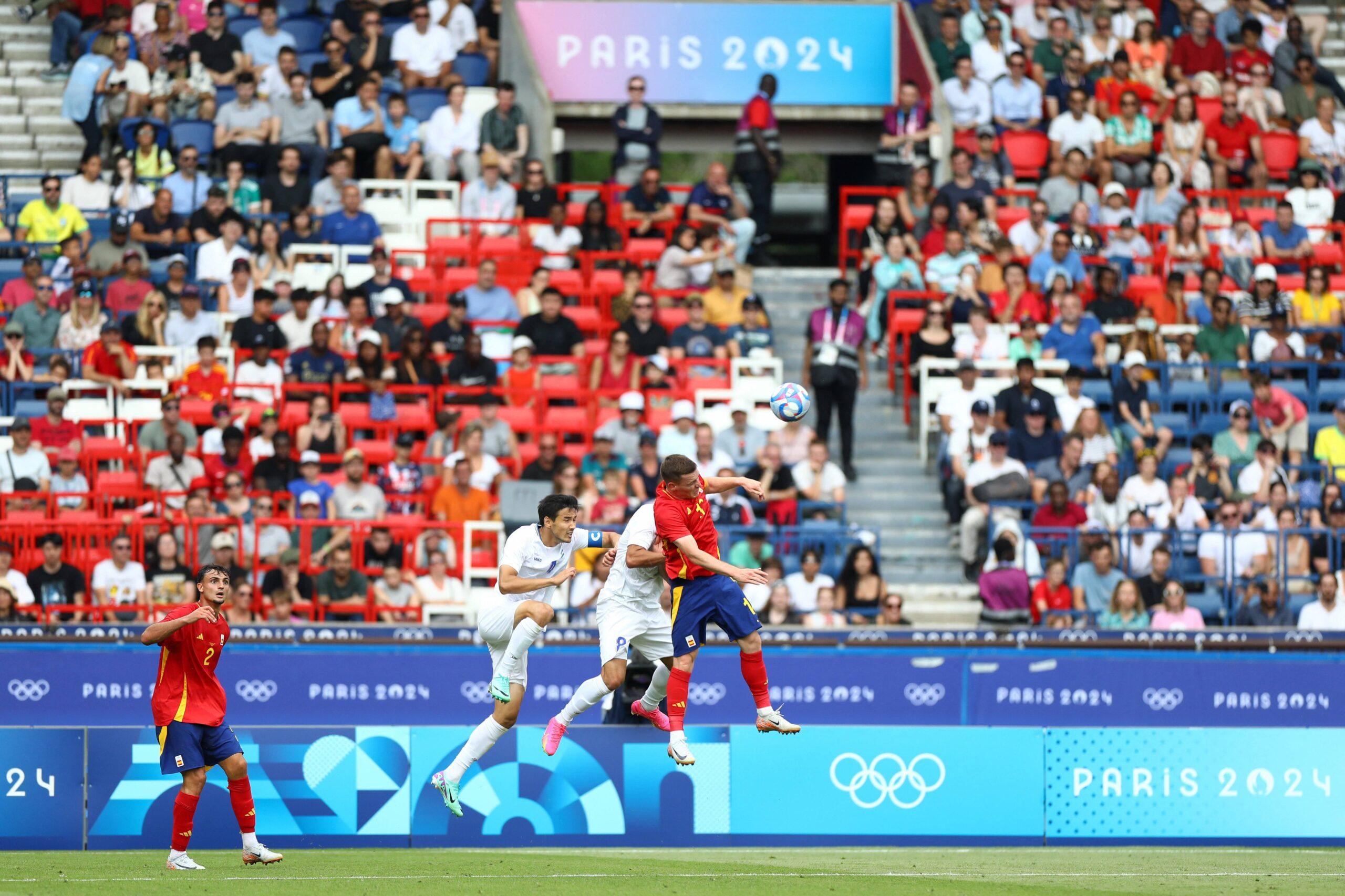 The soccer field at Olympic Summer Games