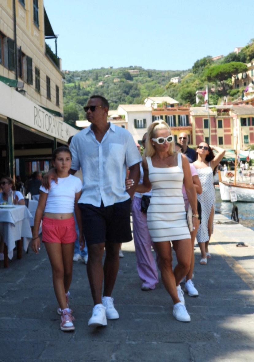 Alex Rodriguez seen in Portofino with girl-friend, Italy