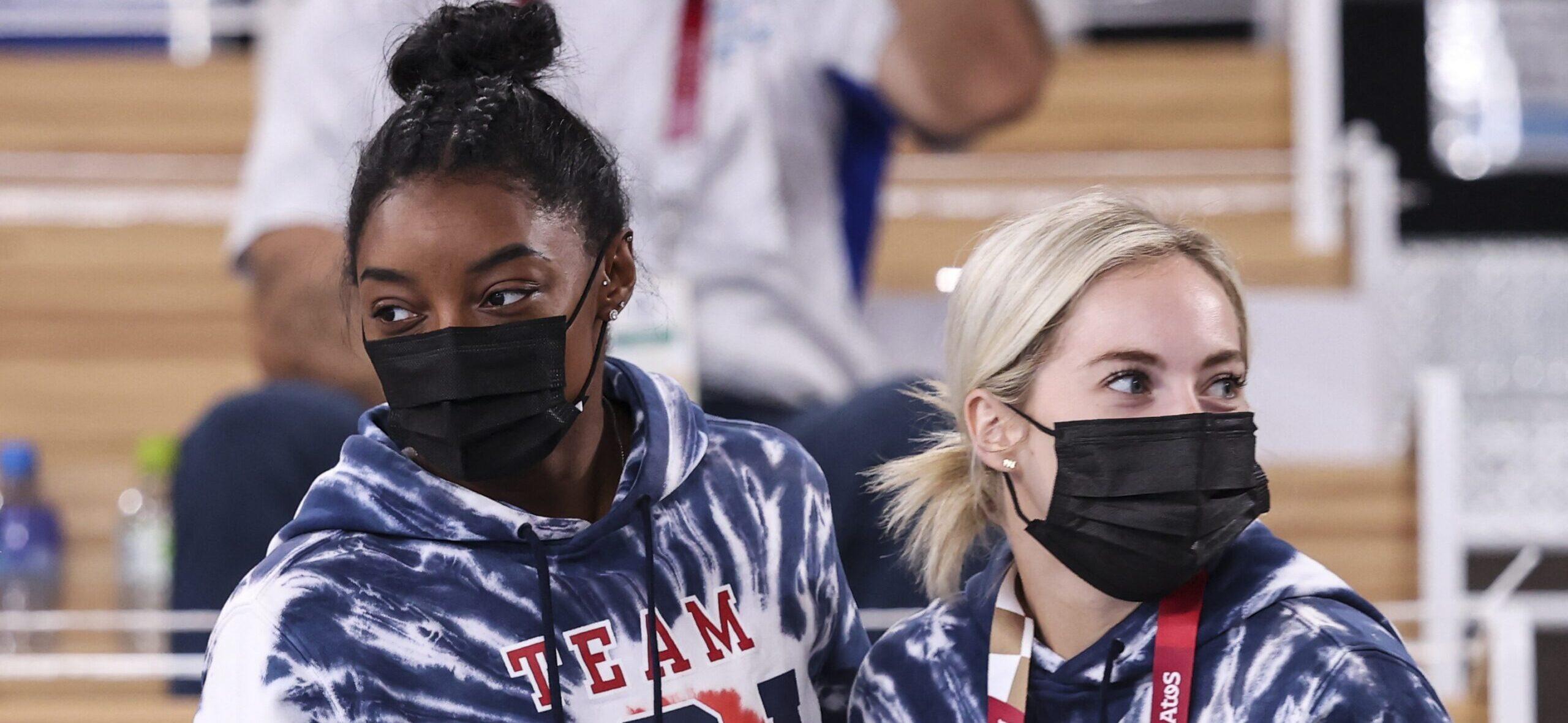 Simone Biles and MyKayla Skinner at Olympic Games Tokyo 2020