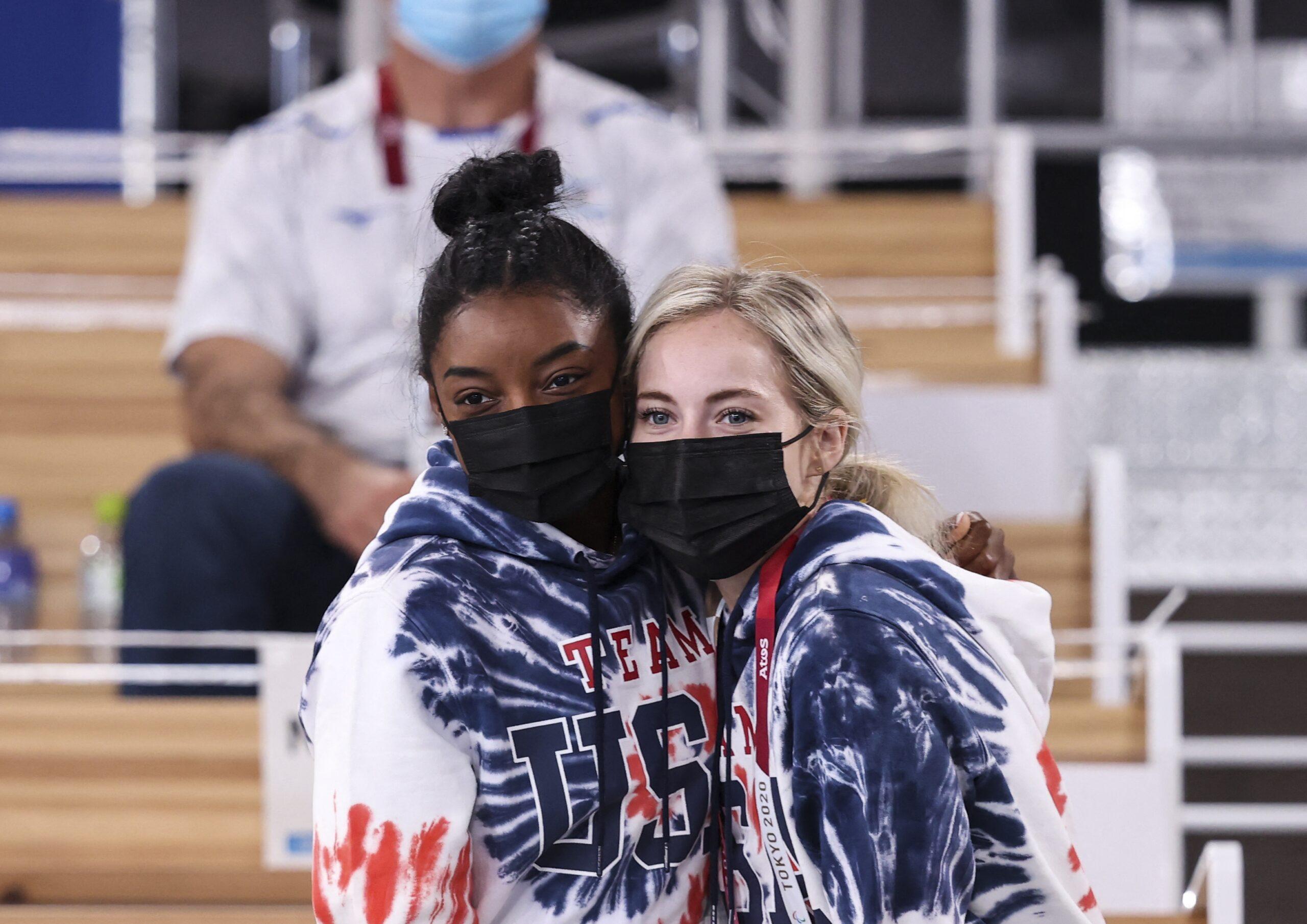 Simone Biles and MyKayla Skinner at Olympic Games Tokyo 2020