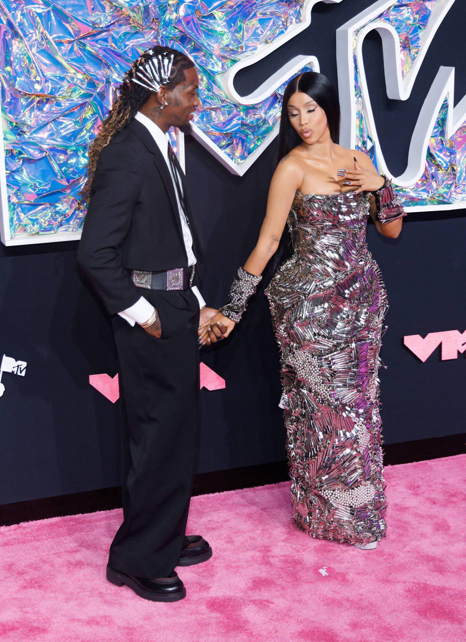 Cardi B and Offset at 2023 MTV Video Music Awards