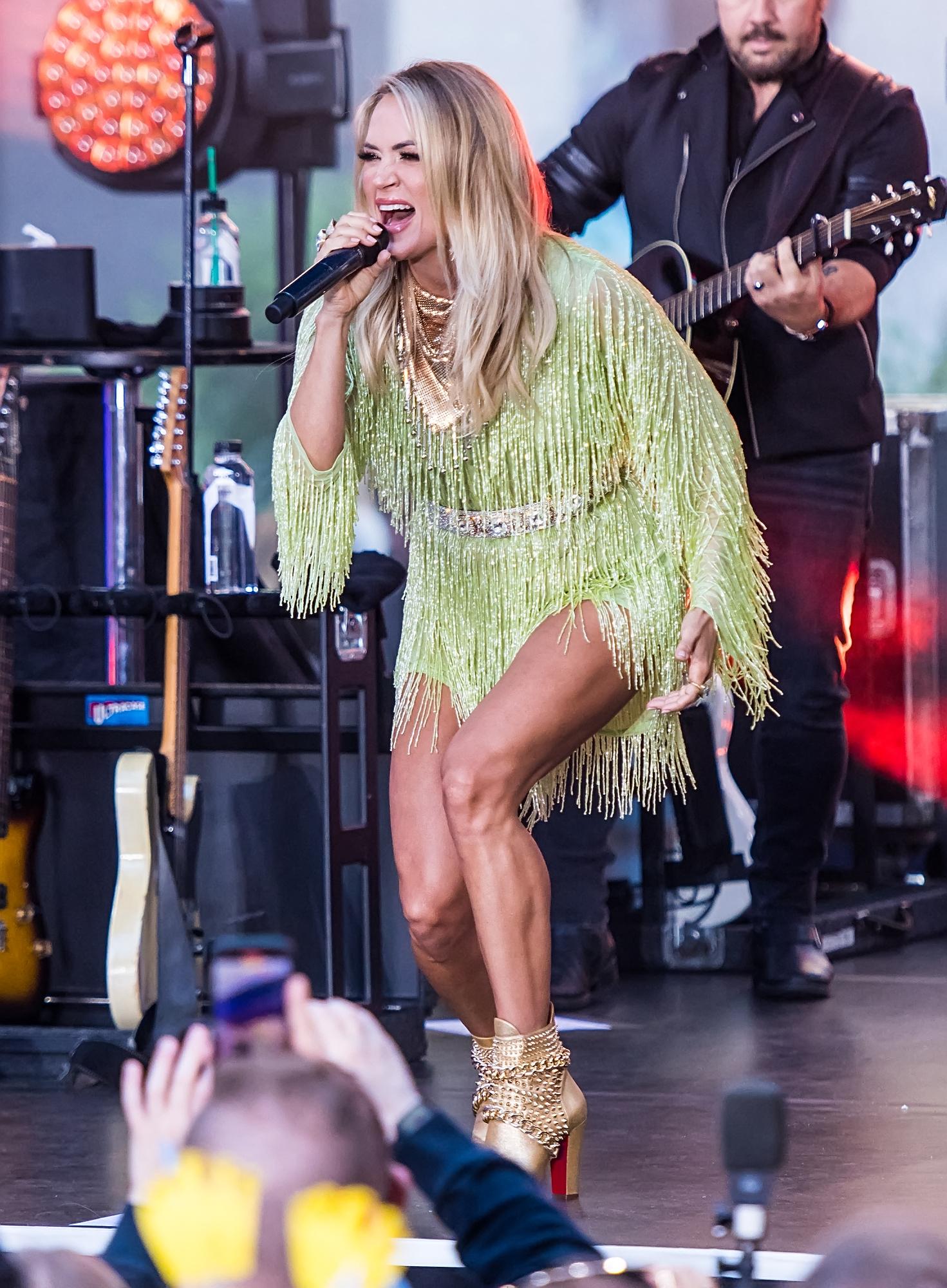 Carrie Underwood performs on NBC's "Today" show