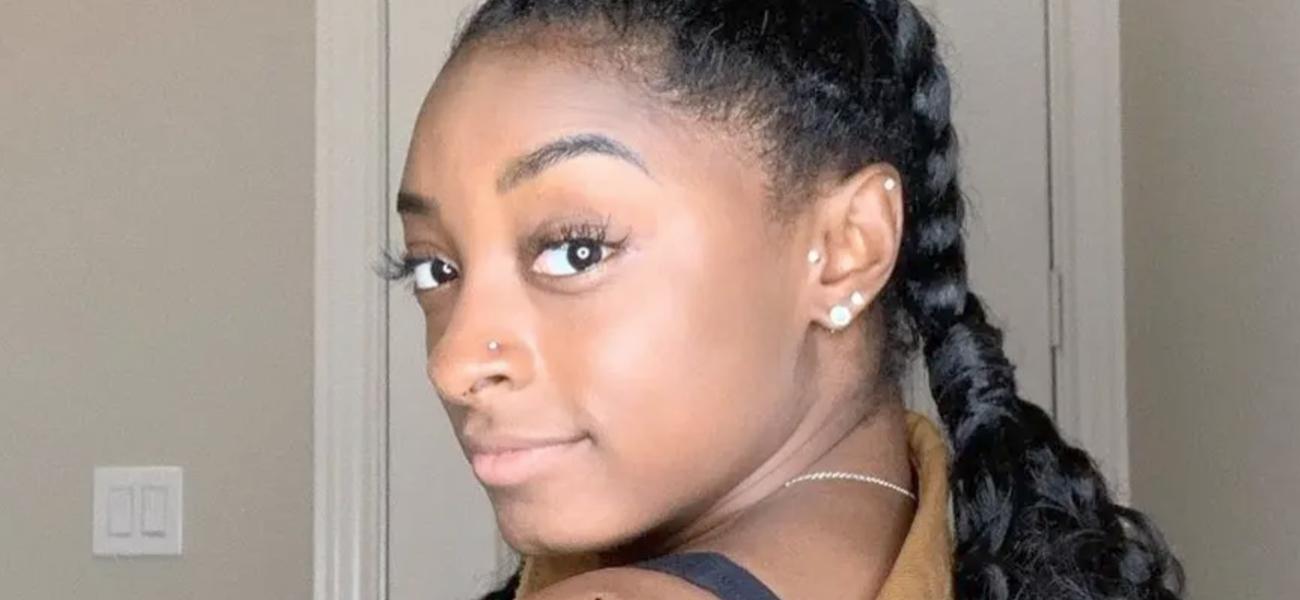 Simone Biles close up