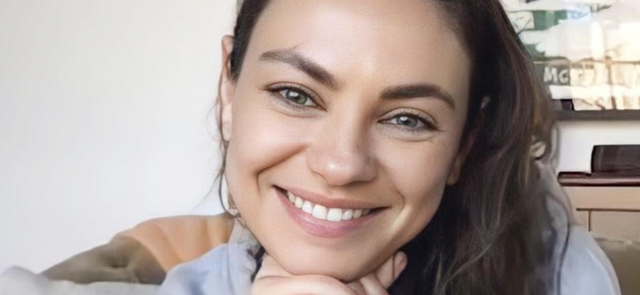 Mila Kunis smiling