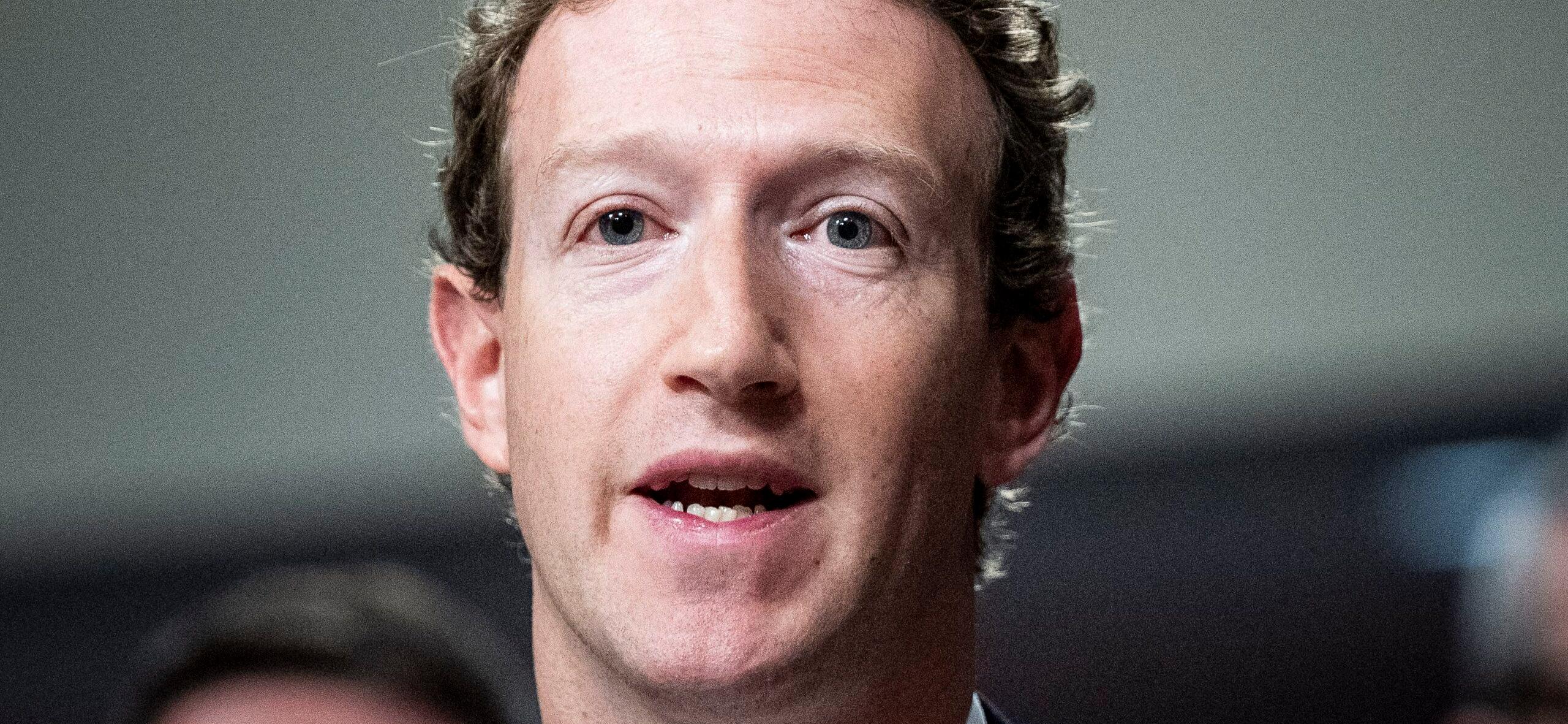 Mark Zuckerberg at a Senate Judiciary Committee Hearing