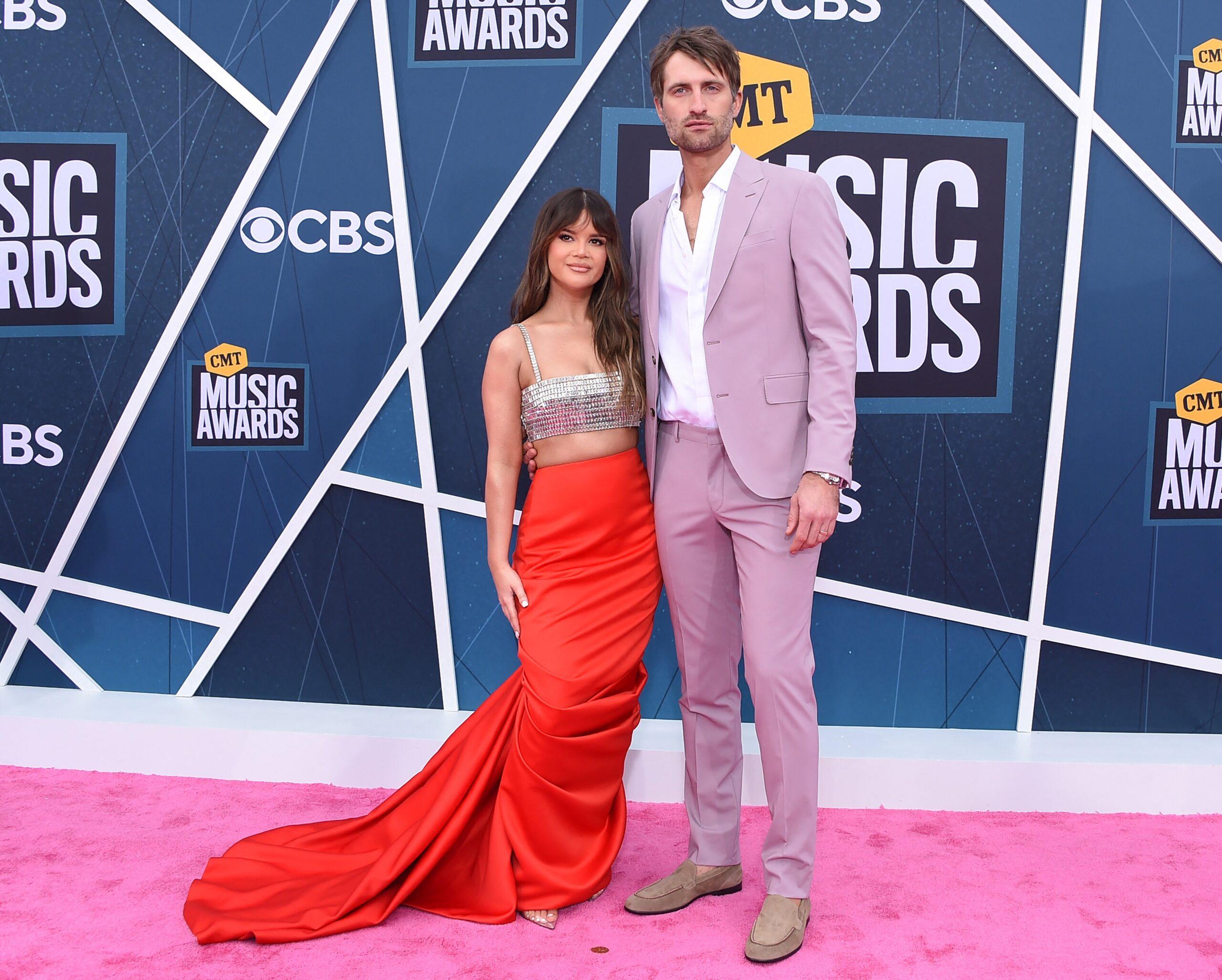 Maren Morris and Ryan Hurd at 2022 CMT Music Awards