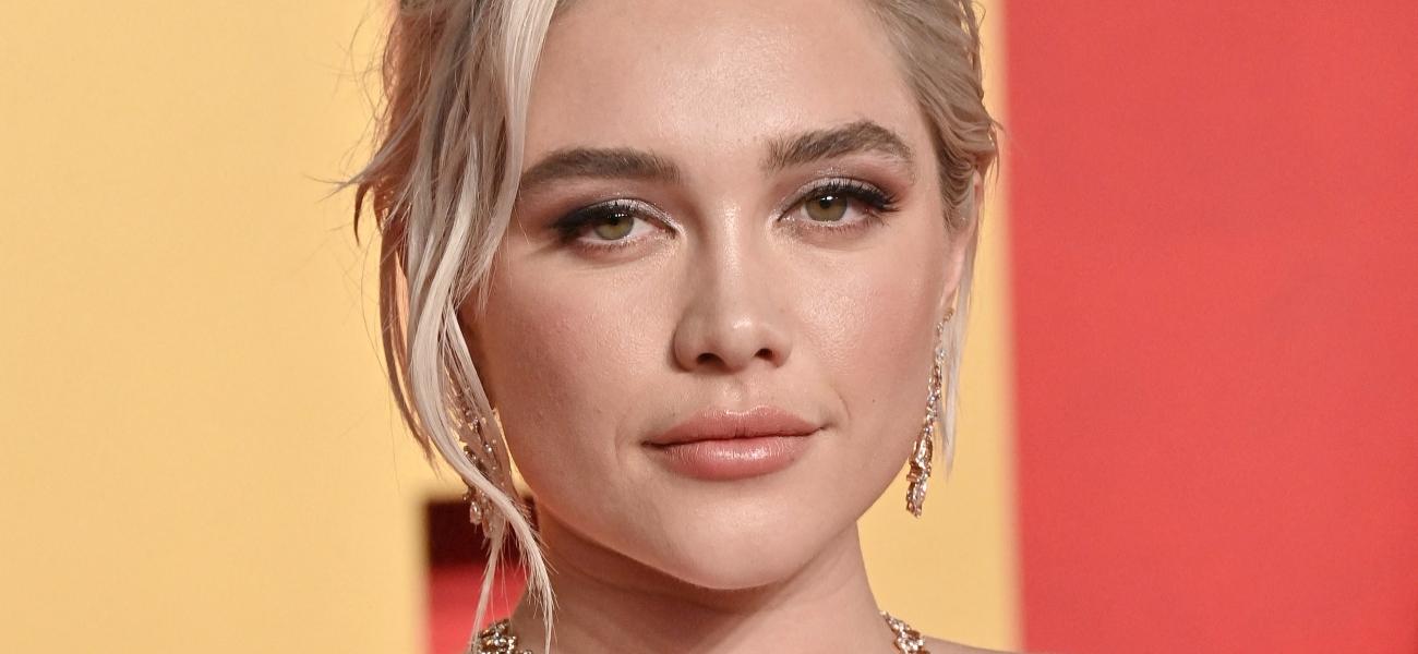 Florence Pugh posing close up