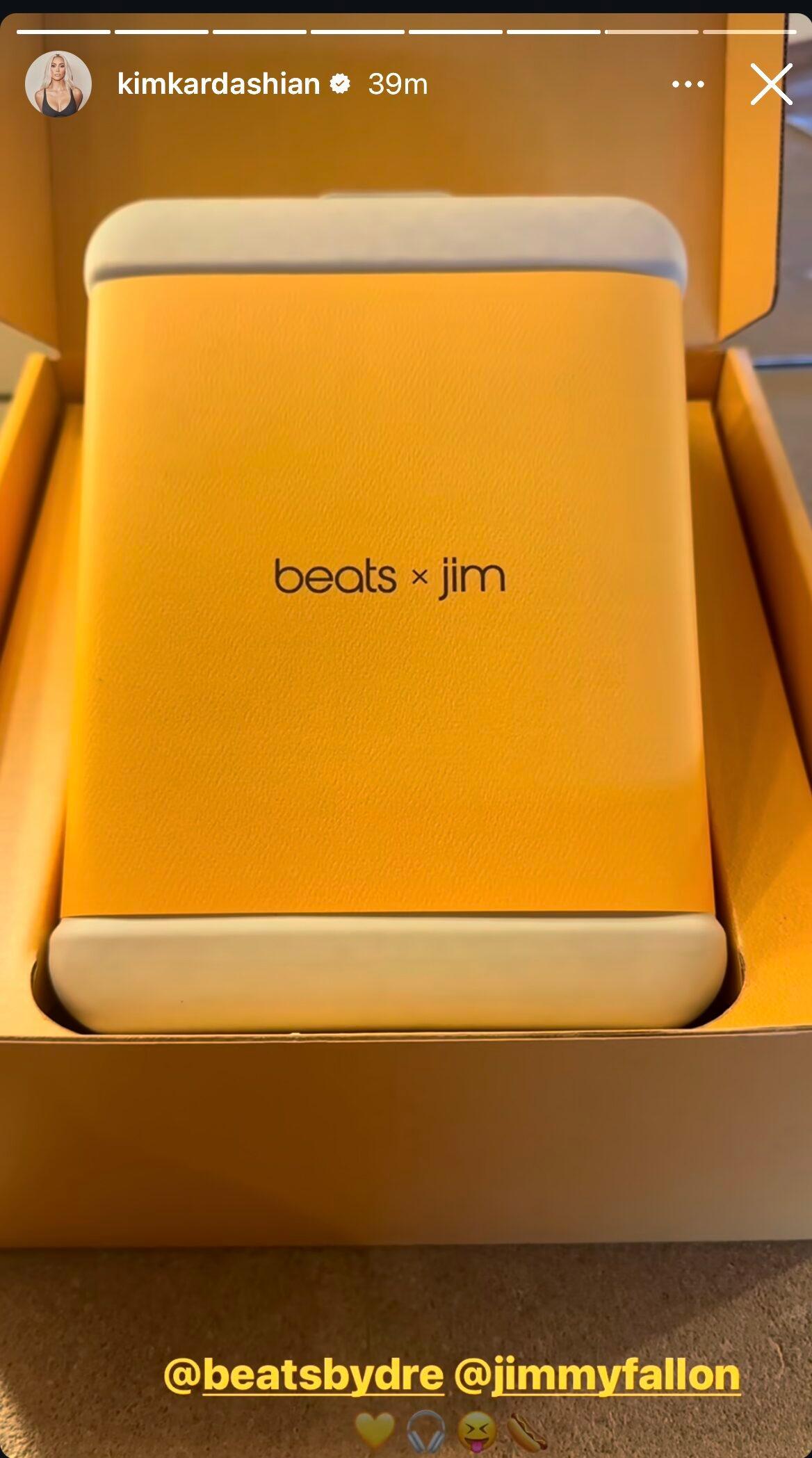 Screenshot of Jimmy Fallon's new Beats headphones