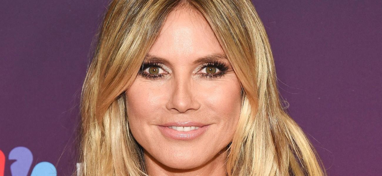 Heidi Klum smiles close up