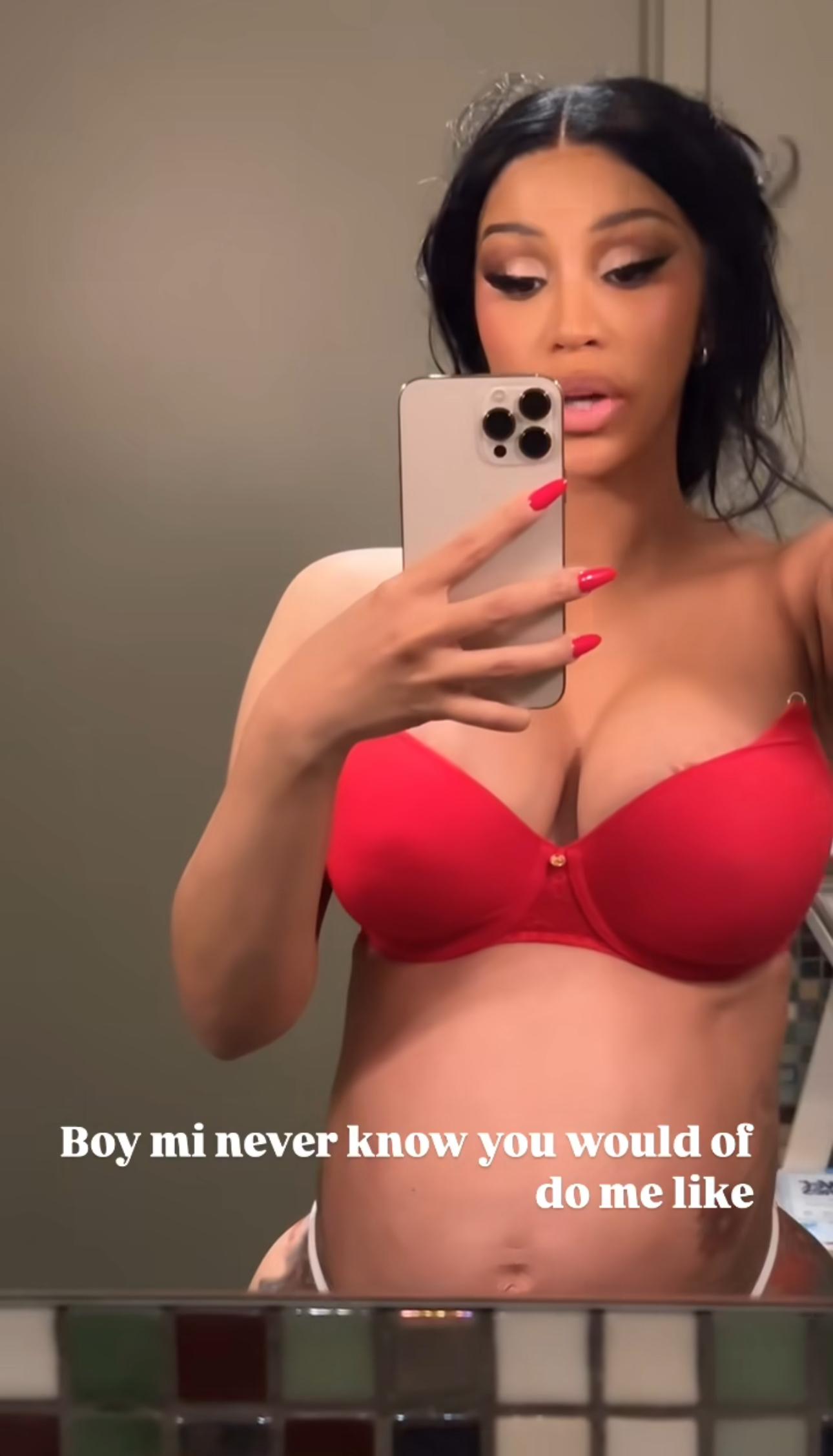 Cardi B snaps a selfie.