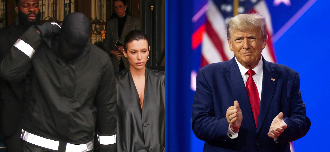 Kanye West, Bianca Censori, Donald Trump