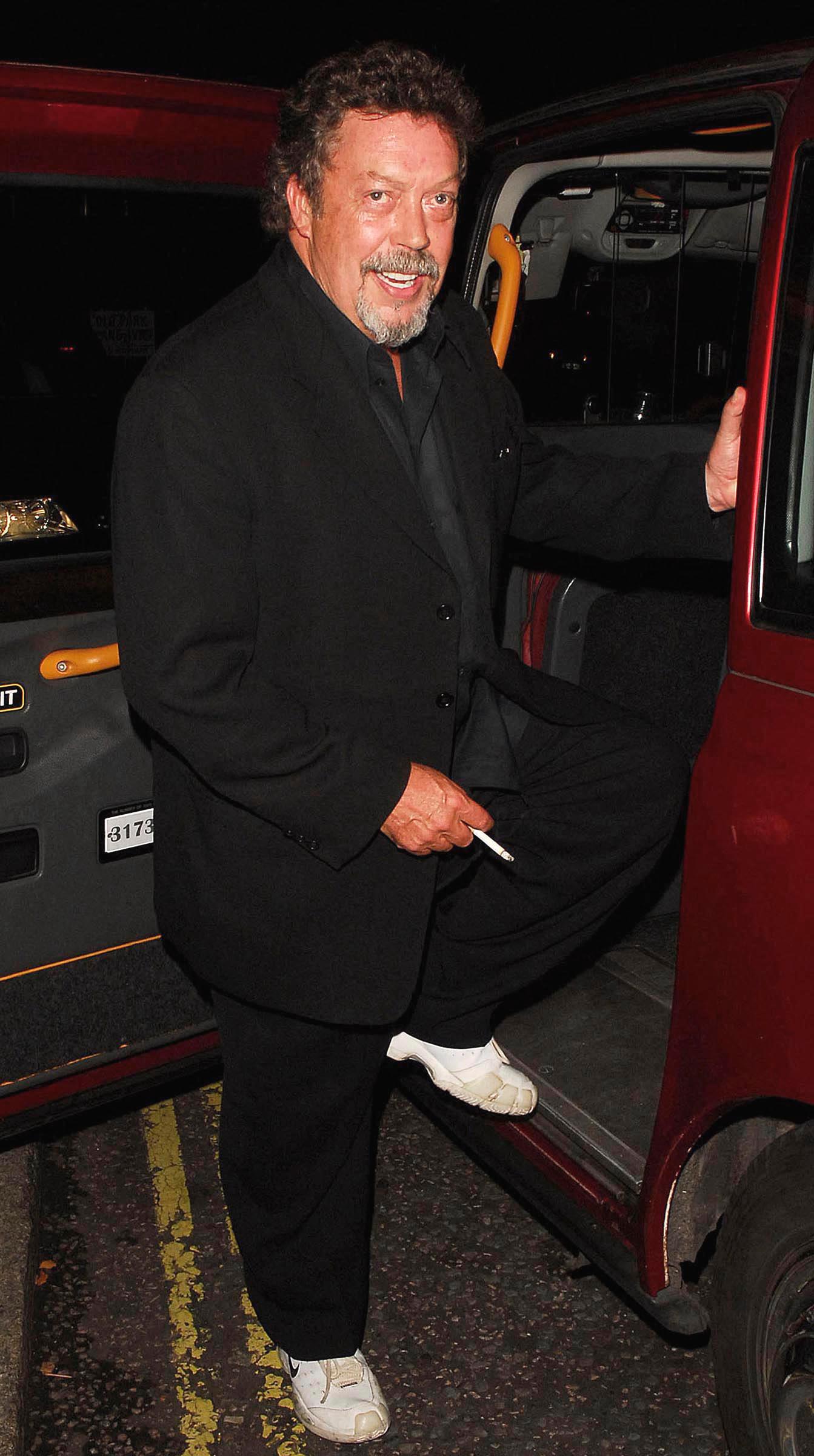 Tim Curry leaving London