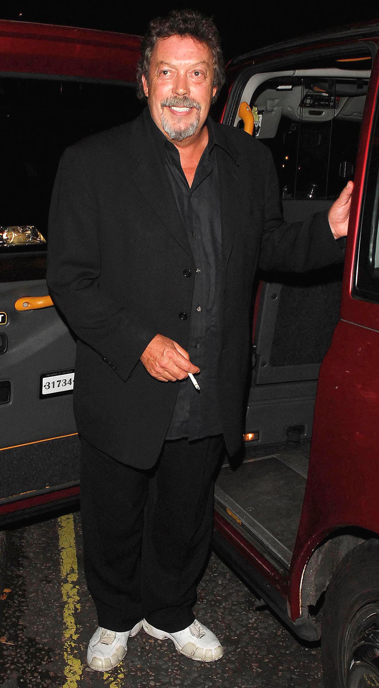 Tim Curry leaving London