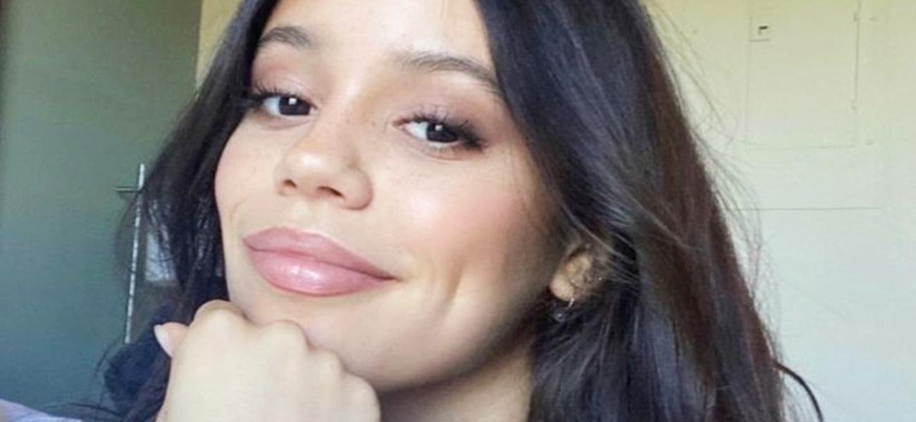 Jenna Ortega smiles close up